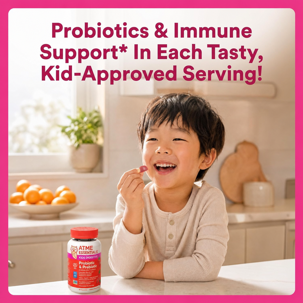 Kids Probiotic & Prebiotic Gummies for Digestive Health
