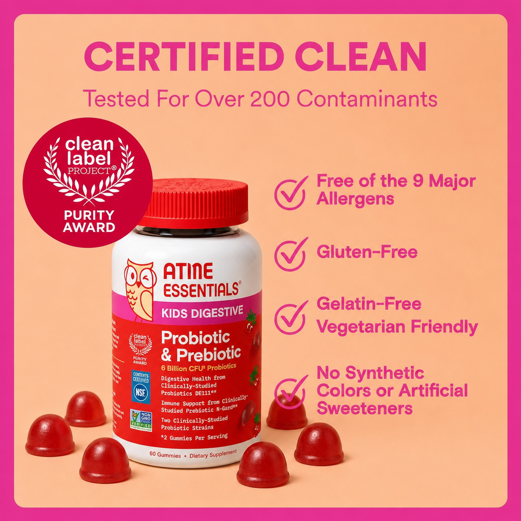 Kids Probiotic & Prebiotic Gummies for Digestive Health